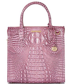 BRAHMIN Melbourne Collection Mulberry Potion Shira Bucket Bag