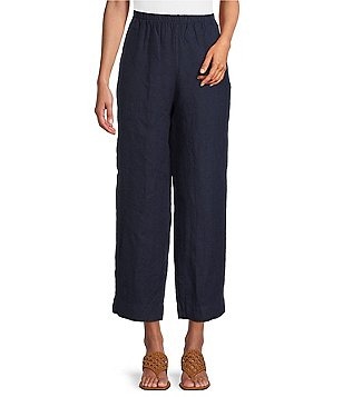 Bryn Walker Bell Isola Azzurra Print Flat Front Elastic Back