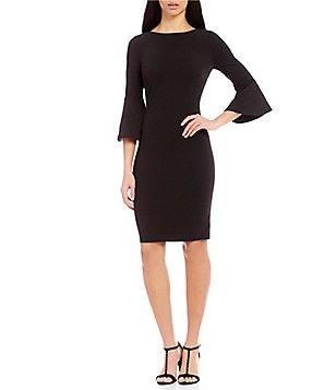 Calvin Klein Women S Workwear Suits Office Attire Dillards Calvin Klein Bell Sleeve Sheath Dress