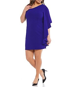 Plus Size Purple Cocktail Dress