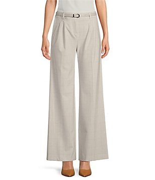 Calvin Klein White Label Khaki Linen Pencil Skirt in Natural