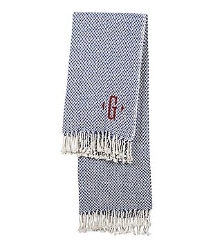 G Home Decor Accents Dillards Cathy S Concepts Initial Embroidered Herringbone Throw