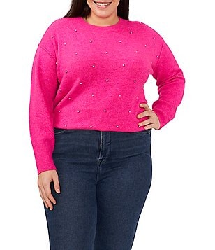 Plus size pom pom on sale sweater