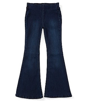 Chelsea & Violet Big Girls 7-16 Patchwork-Inset Denim Flare Pull-On Jeans