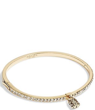 Coach Tabby Enamel Hinged Bangle in Multi - Size One