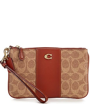 Coach Coated Canvas Signature Tabby Wristlet, Tan Rust, One Size - Yahoo  Shopping