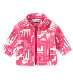 Columbia Baby Girls 3 24 Months Benton Springs Solid Fleece Zip Front Jacket Dillard s