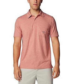 Columbia, Shirts, Columbia Pfg Triangle Graphic Tshirt Pink