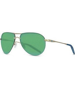 Costa Piper Rose Gold Mirror Lens Polarized Aviator Sunglasses