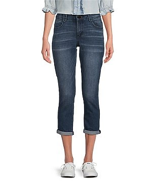 Democracy Ab Solution Colored Straight Leg Booty Lift Jeans Tan