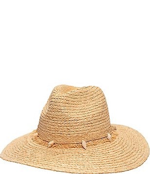 Echo Raffia Packable Bucket Hat Brown