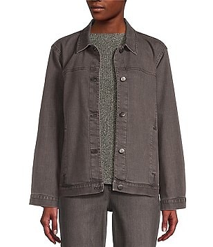 Eileen fisher funnel neck on sale jacket