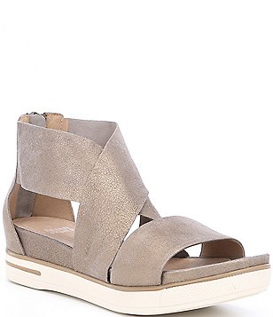 Eileen Fisher Sport Criss Cross Banded Suede Sandals Eileen Fisher Sport Criss Cross Banded Suede Sandals