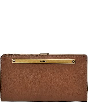 fossil liza zip around clutch