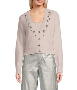 GB Embellished Empire Waist Mini Dress | Dillard's