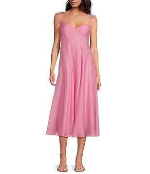 Gianni Bini Daisy Satin V-Neck Sleeveless Mini Dress | Dillard's