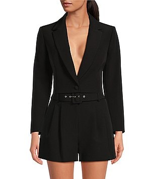 Gianni Bini Bella High Rise Crepe Suiting Belted Coordinating
