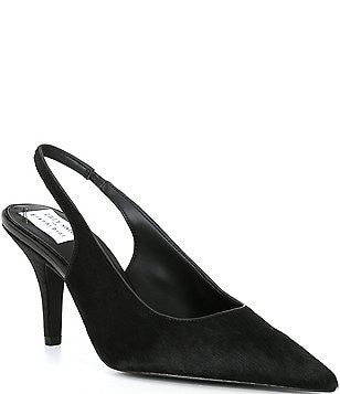 Gianni Bini x Lilly Sisto Lola Haircalf Pointed Toe Slingback Pumps