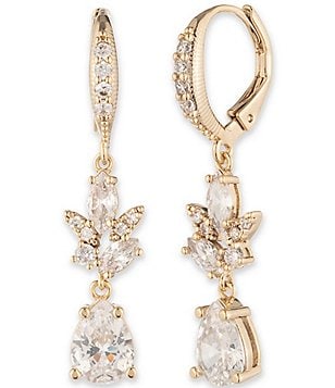 特価！GIVENCHY★Gold-Tone Crystal /Stone Orbital Dropピアス Givenchy Gold Tone Peach Orbital Drop Earrings | Dillard's