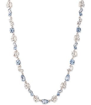 Givenchy Silver Tone Crystal Cluster Drop Earrings | Dillard's