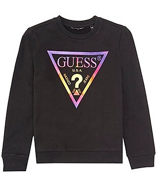 Guess Big Boys 8-18 Long Sleeve French Terry Sweatshirt | Dillard's