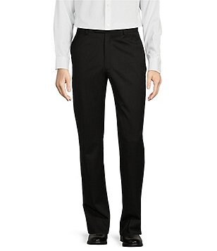 fitted lace wedding dress Refined Men's Tailored Fit Straight Leg Formal Suit Pants, Burgundy main image 0