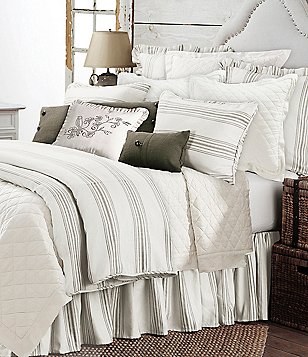 HiEnd Accents Prescott Striped Taupe Mini Comforter Set | Dillard's