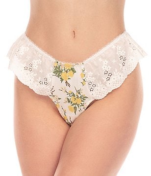 Honeydew Intimates Ladies Lowrise Zebra Mesh Cheeky Panty Underwear