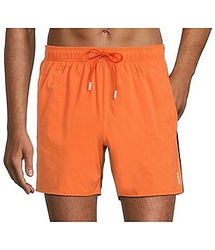 Hugo Boss Vibe Mini-Pattern 5.1#double; Inseam Swim Trunks