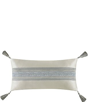 J. Queen New York Allora Woven Damask Reversible Square Pillow