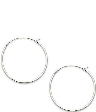 Women S Earrings Dillards James Avery Medium Swedged Hoop Earrings