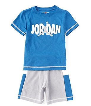 Jordan Boys' Watercolor Fade Up T-Shirt, Medium, Stealth