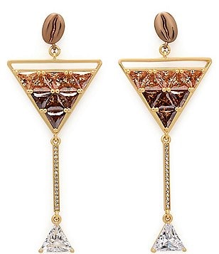 kate spade new york Crystal Shaken &amp; Brewed Statement Drop Earrings
