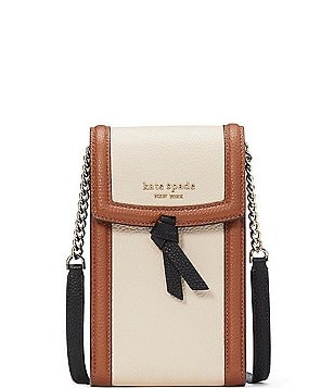 Kate Spade Knott Color-Blocked Pebbled Leather Medium Crossbody Tote (Kraft  Paper Multi) Tote Handbags - ShopStyle