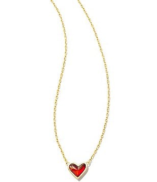 Kendra Scott Ari Heart Gold Short Pendant Necklace | Dillard's