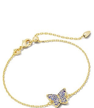 Kendra Scott Beaded Lillia Butterfly Gold Stretch Bracelet | Dillard's