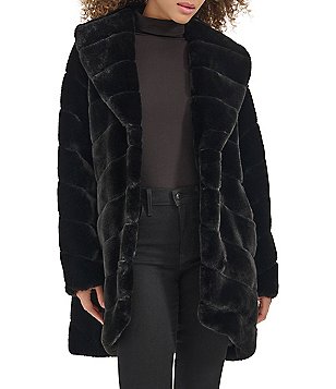 KENNETH hot COLE Faux-Fur Coat Size 1X