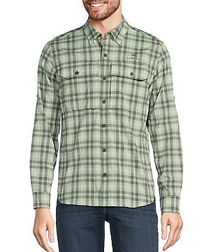 LL Bean Shirt Mens XL Long Sleeve Button Vented Fishing Fly-fishing Shirt