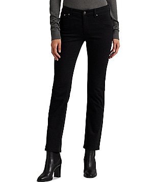 Lauren Ralph Lauren High Rise Whisker Wash Slimming Skinny Ankle