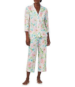 Lauren Ralph Lauren Petite 3/4-Sleeve Pajamas Set - Macy's