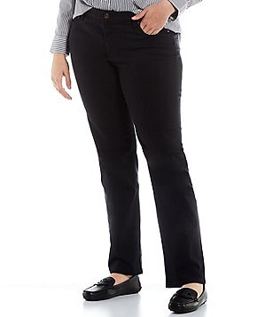 Lauren Ralph Lauren Plus Size Easy Care Point Collar Long Sleeve 