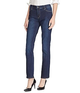 lauren ralph lauren ultimate slimming premier curvy straight jeans