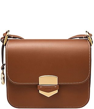 Fossil Jolie Zip Top Key Leather Crossbody Bag | Dillard's