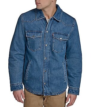 Levi's® Utility Bomber Sherpa Collar Jacket | Dillard's