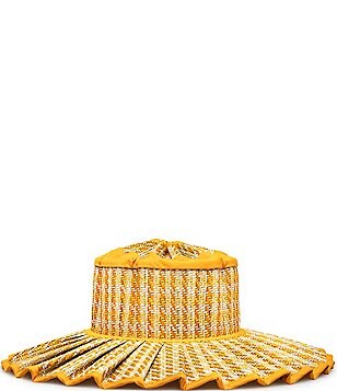Lorna Murray Swim Island Capri Maxi Weave Pleated Straw Sun