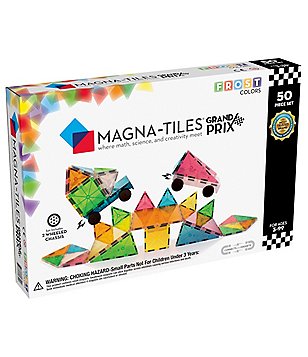  MAGNA-TILES Grand Prix 50-Piece Magnetic Construction