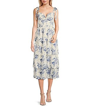 Midnight Doll Floral Print Short Sleeve Smocked Back Fit