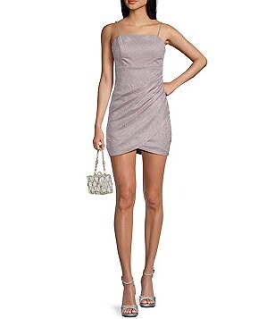 Midnight Doll Square Neck Fairy Dust Tulip Hem Bodycon Dress