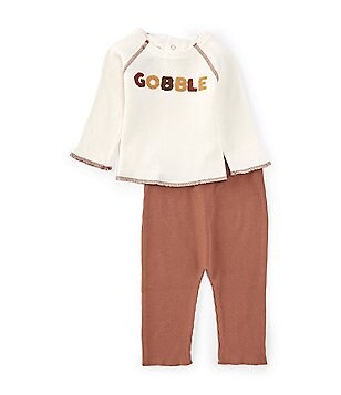 Express Mail-Mud Pie Baby Boy Thanksgiving Corduroy Longall factory & Turkey Bib Set 0-3