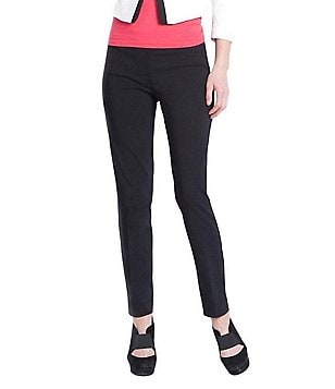 SLIM-SATION Women's Plus-Size Tall Pull-On Straight-Leg Pant : :  Clothing, Shoes & Accessories